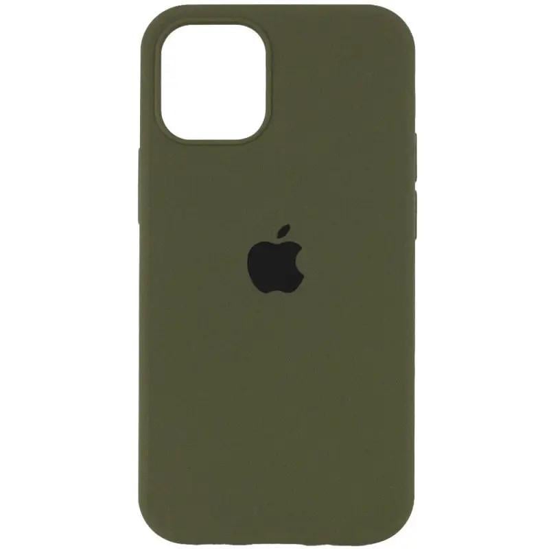 Чехол Silicone Case Full Protective (AA) для Apple iPhone 15 Pro Max (6.7") Зелёный | Dark Olive