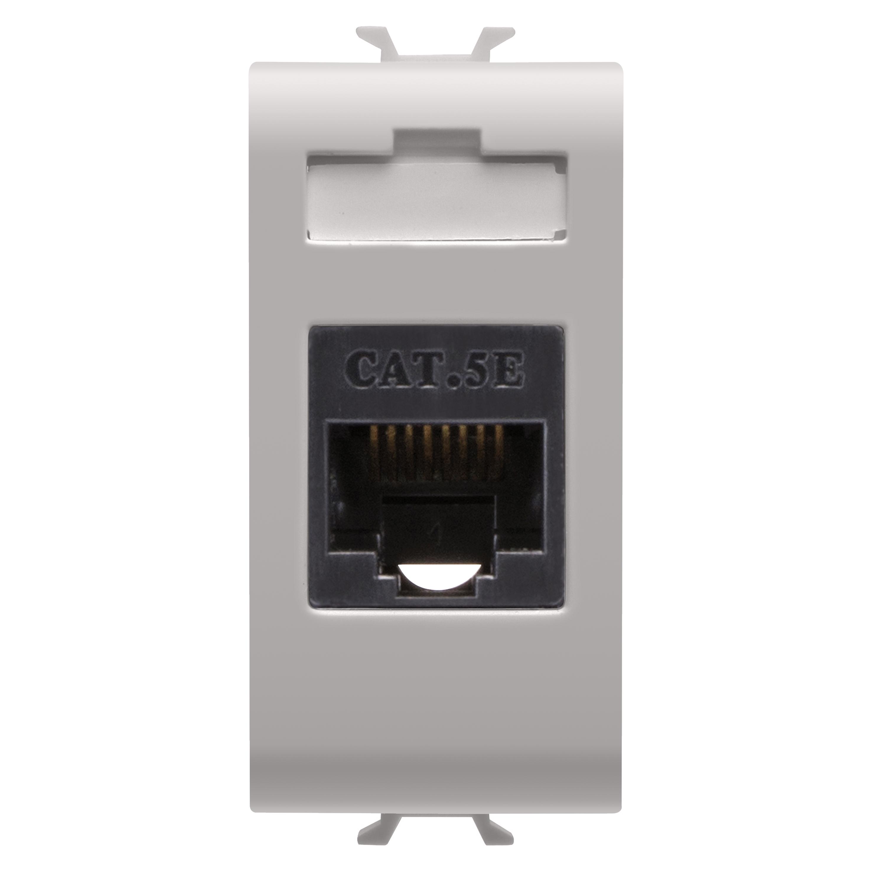 Розетка компьютерная Gewiss Chorusmart RJ45 кат.5е UTP 1 модуль технополимер Бежевый (GW13421)