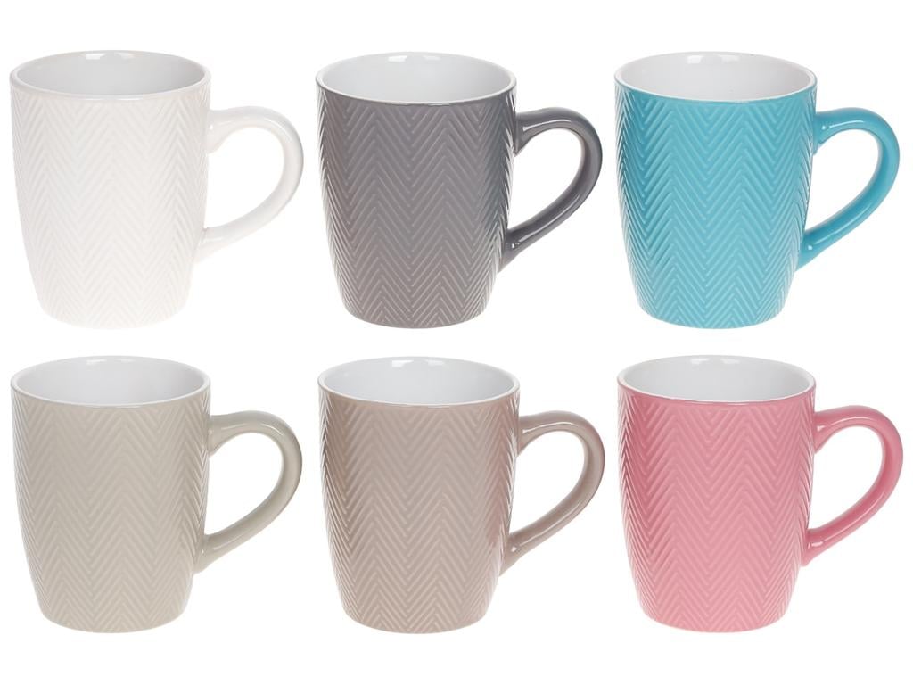 Чашка Мадрид 360 мл 6 дизайнов набор 6 шт. (BDI-344-184)