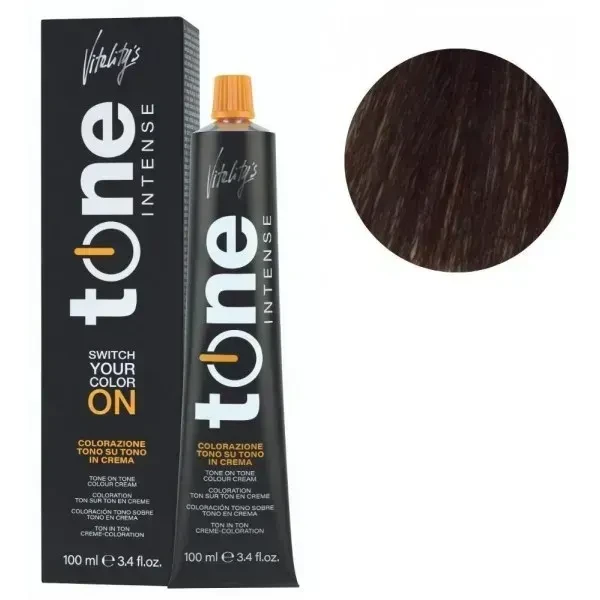 Крем краска для волос тонирующая безамиачная Tone Intense Vitality's 5/0 Светло-каштановый 100 мл