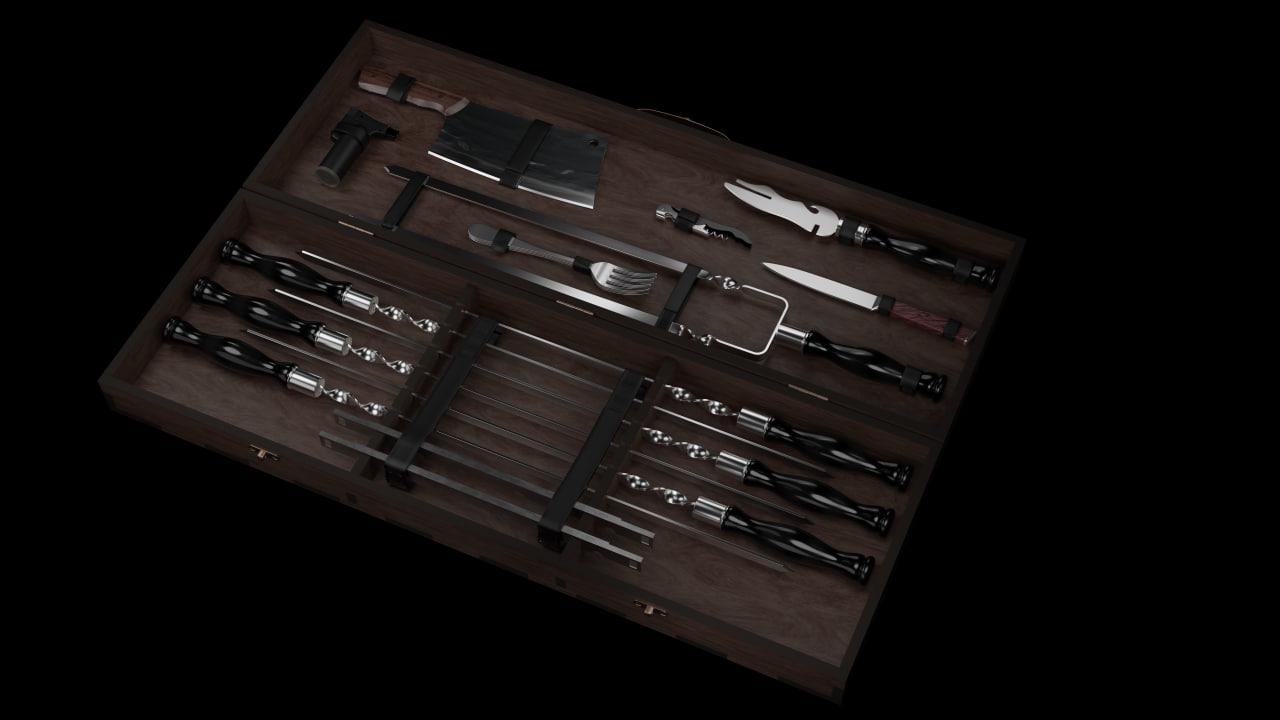 Набор шашлычный Moltis MT-10536 (22733) - фото 3 Набор шашлычный Moltis MT-10536 (22733) - фото 3