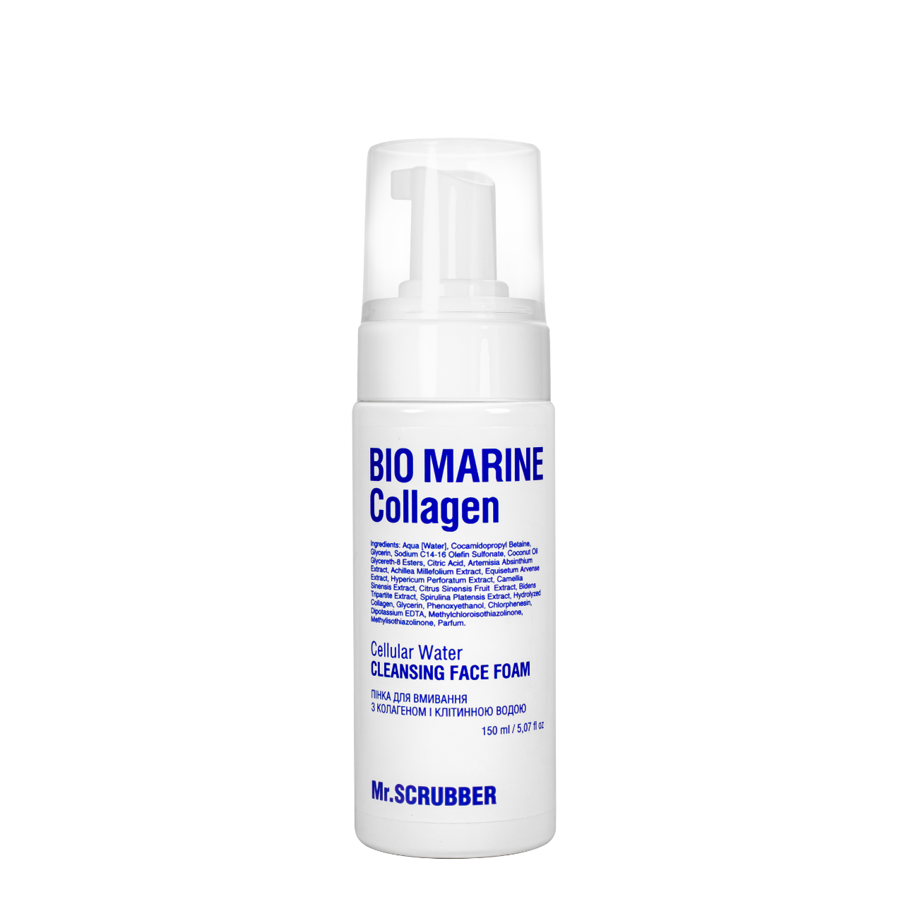 Пенка для умывания Mr. Scrubber Bio Marine Collagen с коллагеном и клеточной водой 150 мл