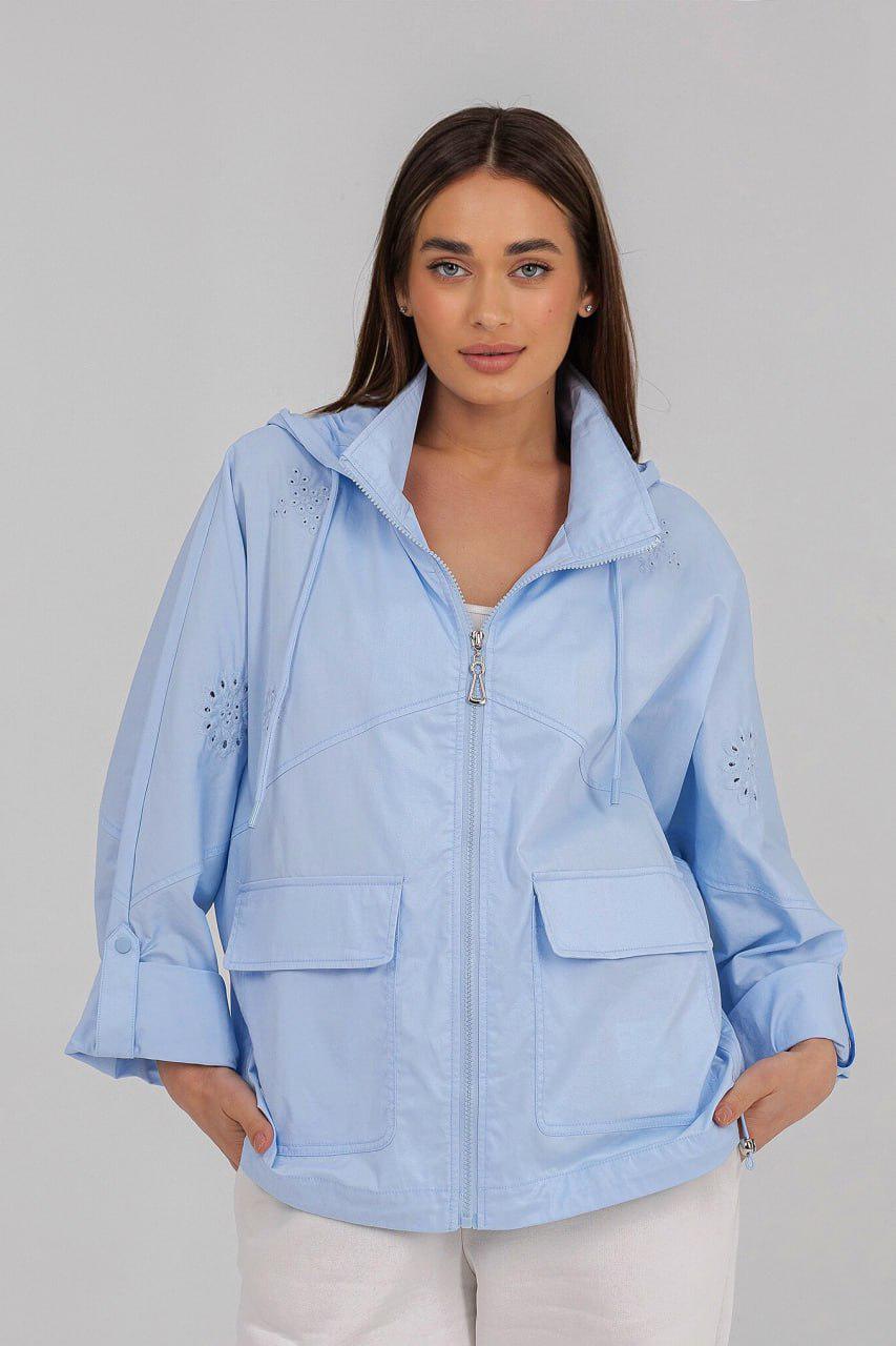 Вітровка оверсайз 3XL Блакитний (4411а/3XL)