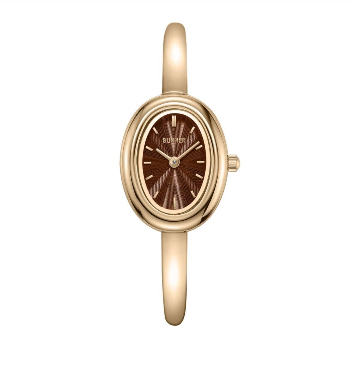 Наручний годинник жіночий Burker Diana Gold/Brown (38427284)