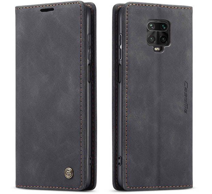 Чехол книжка с магнитом Xiaomi Redmi Note 9 Pro CaseMe Black (15547-2B)