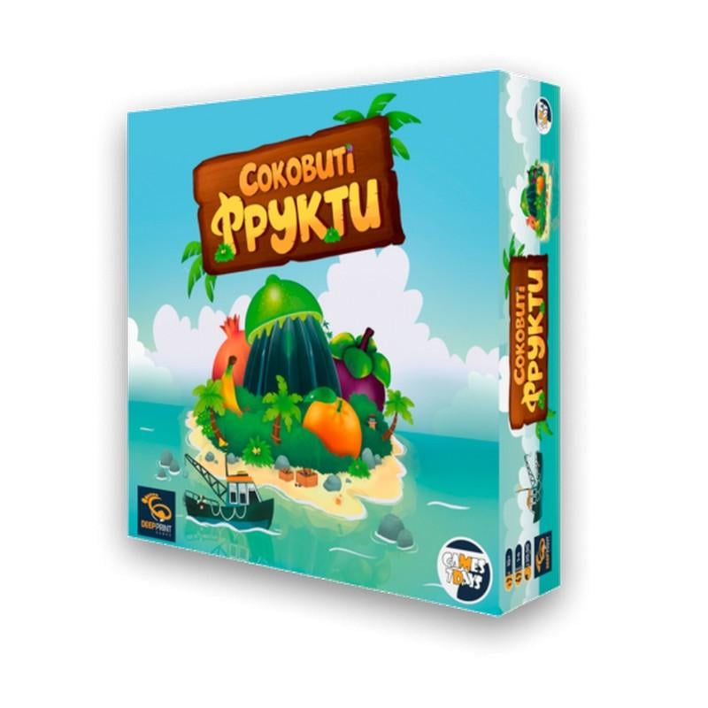 Игра настольная Games7Days "Соковиті фрукти" 100 деревянных фигурок фруктов