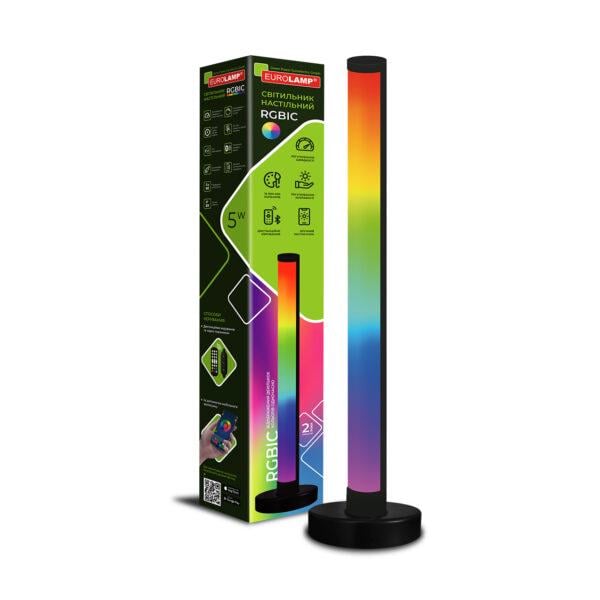 Світильник LED настільний Eurolamp 5W DC5V RGB Чорний (21803678)