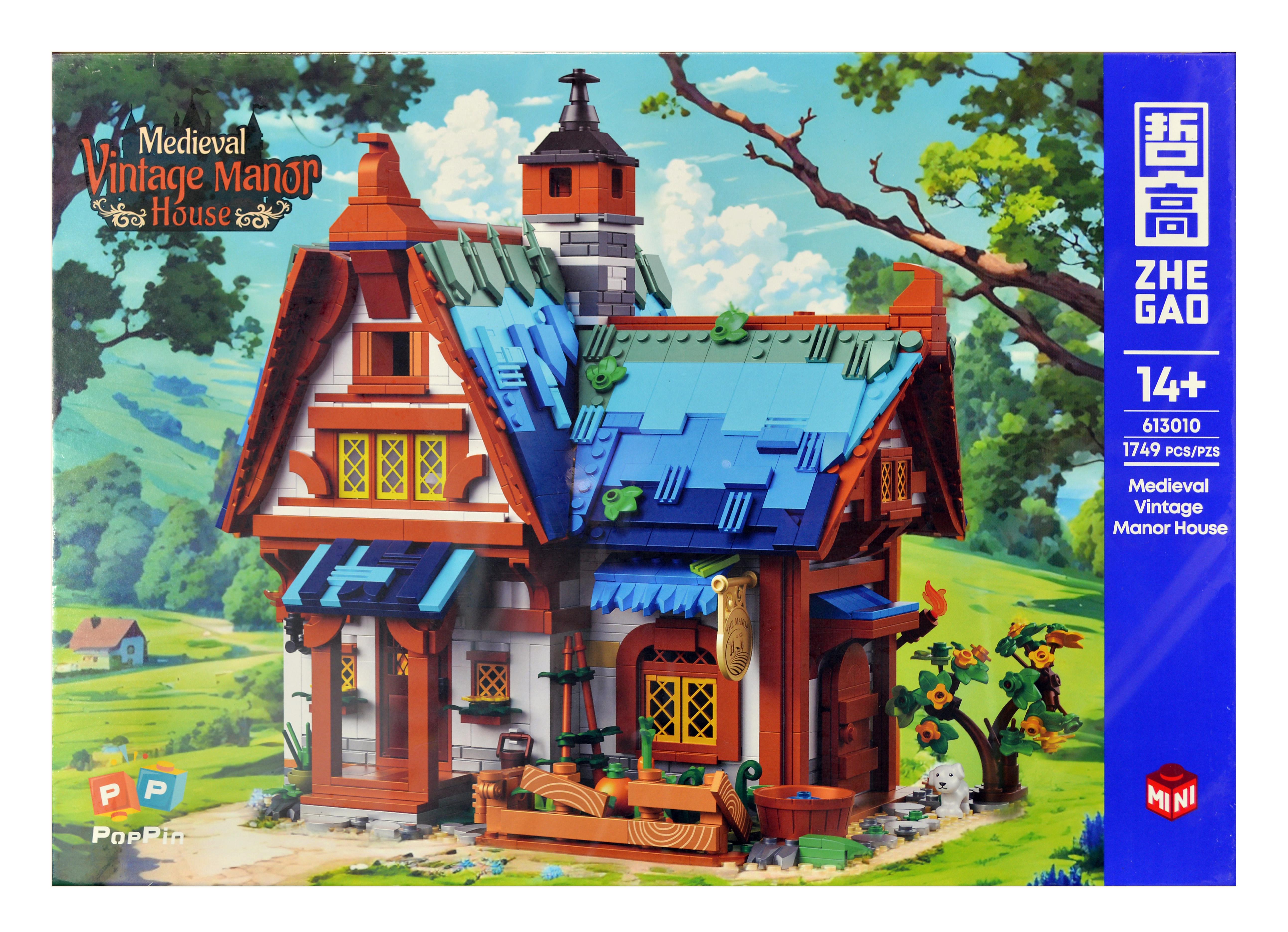 Конструктор Zhe Gao 613010 Средневековый домик 1749 деталей