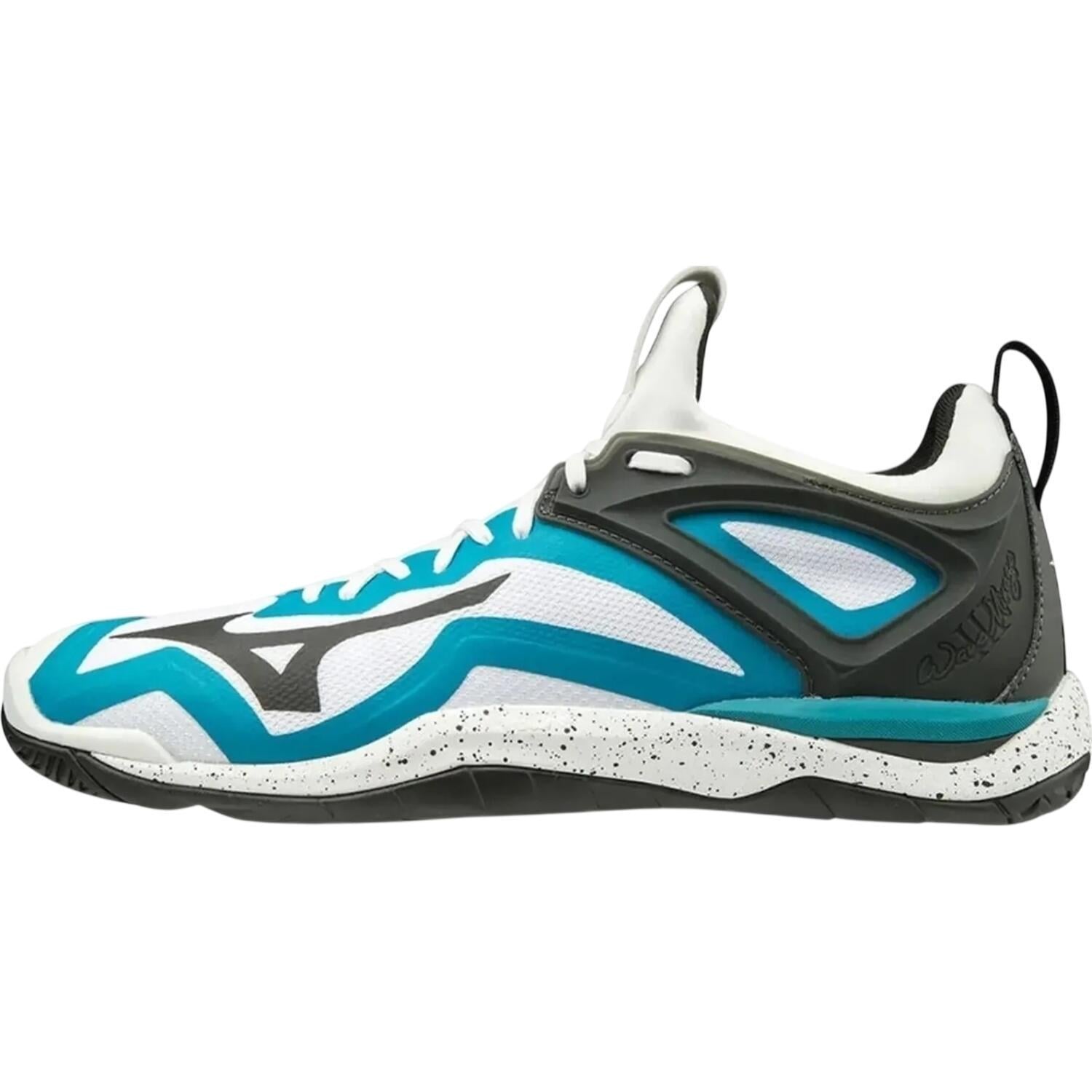 Кроссовки для гандбола Mizuno WAVE MIRAGE 3 р. EU-44,5 Бело-бирюзово-черный (X1GA1950-85)