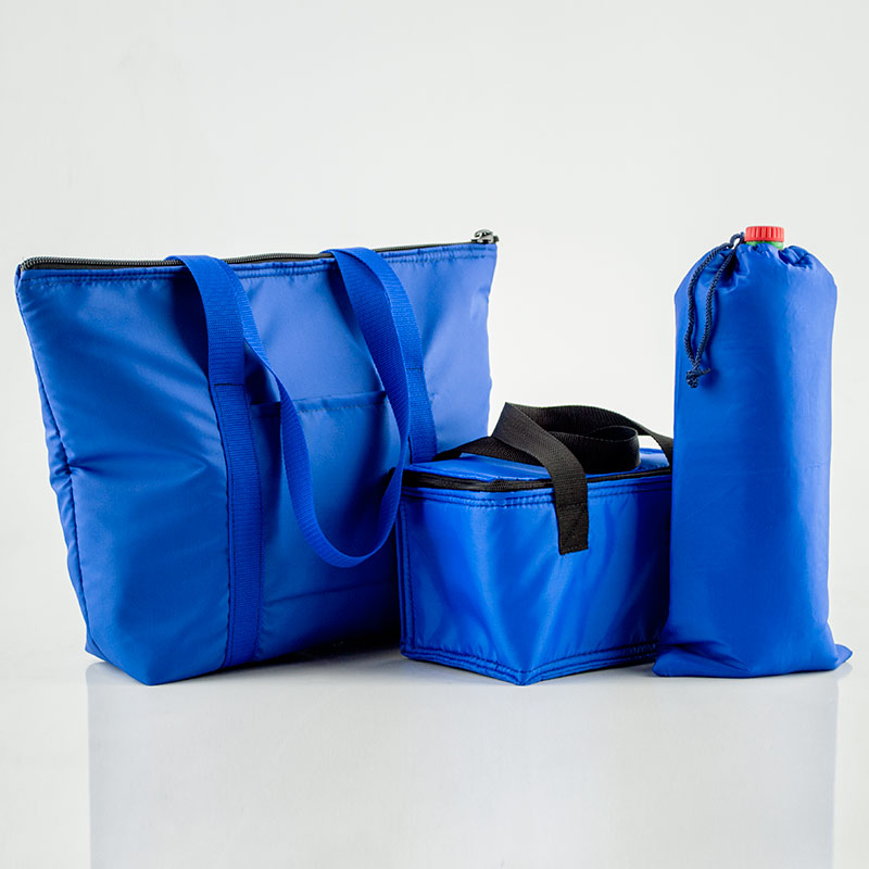 Сумка пляжная Light House 22 л с ланч бэгом 5,5 л и чехлом для бутылки 2 л Синий