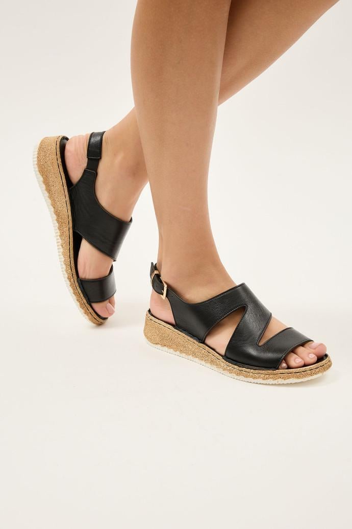 Босоножки женские LONZA кожаные р. 40 Черный (200236) - фото 5 Босоножки женские LONZA кожаные р. 40 Черный (200236) - фото 5