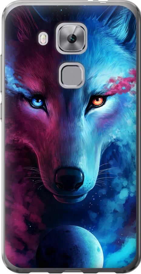 Чехол на Huawei Nova Plus Арт-волк (3999u-961-42517) Чехол на Huawei Nova Plus Арт-волк (3999u-961-42517)