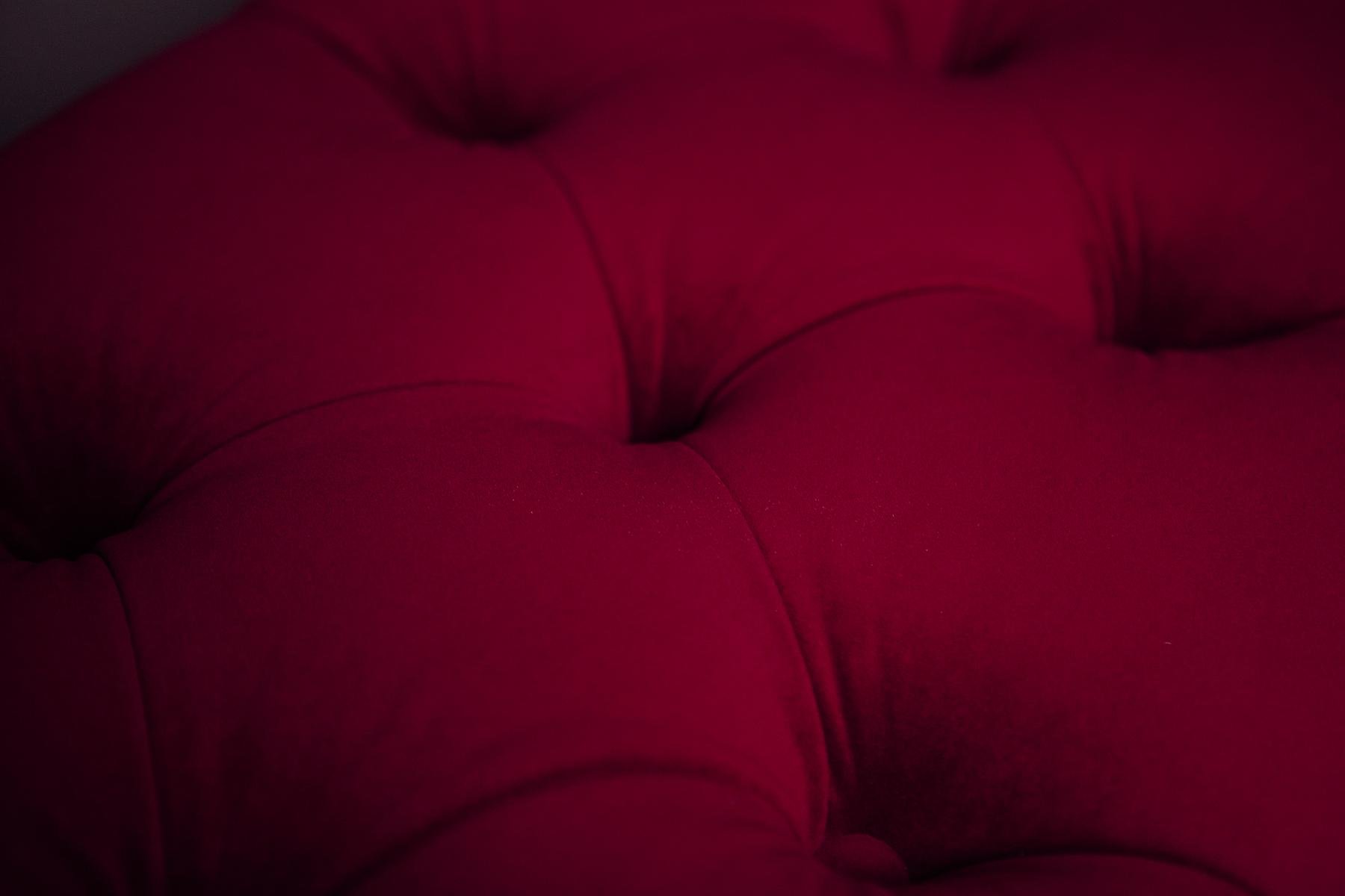 Пуф капітоне Людовік велюр Рейнбоу 70х45х45 см Бордовий - фото 12 Пуф капітоне Людовік велюр Рейнбоу 70х45х45 см Бордовий - фото 12