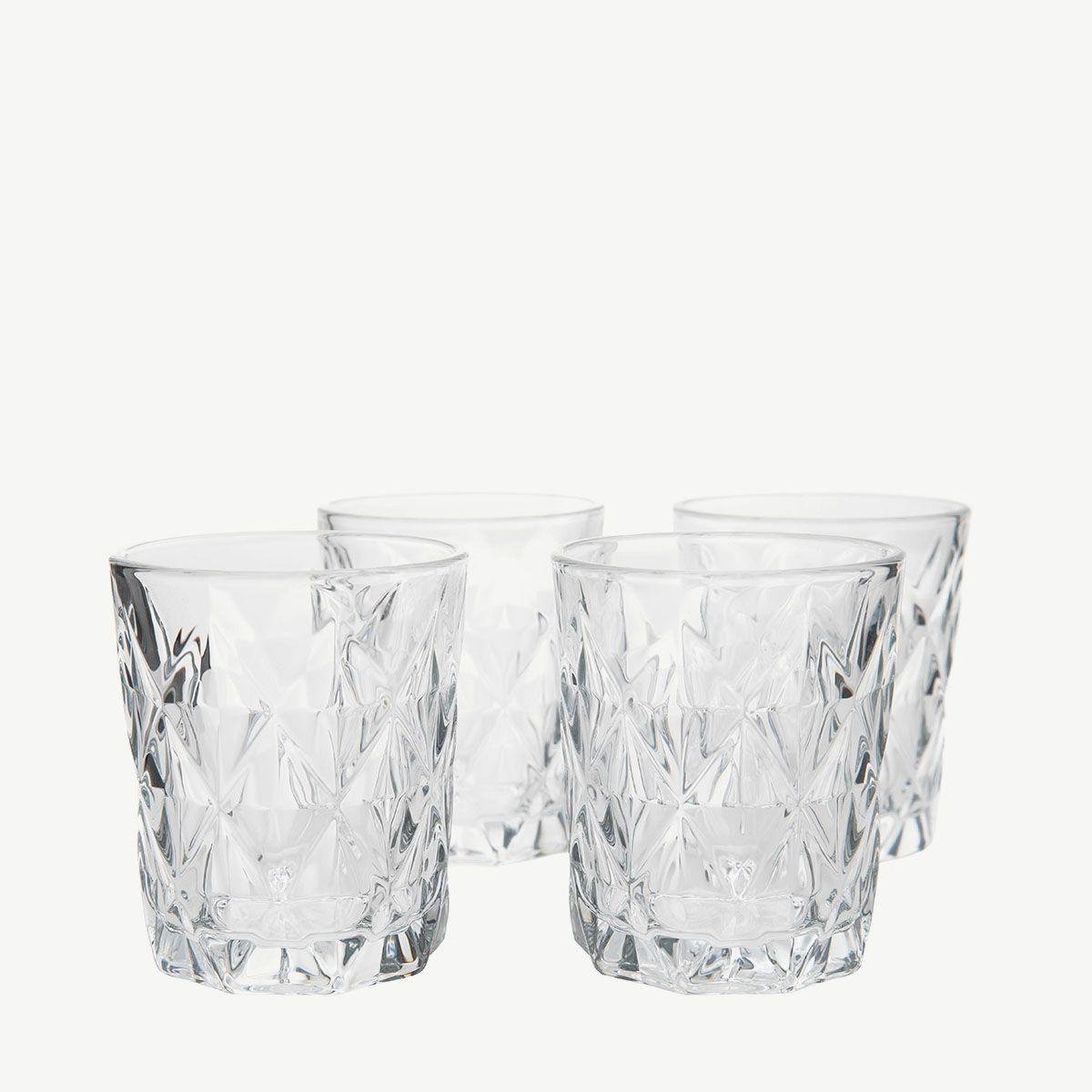 Набор стаканов Homla LUNNA 290 мл 4 шт Прозрачный (158092)