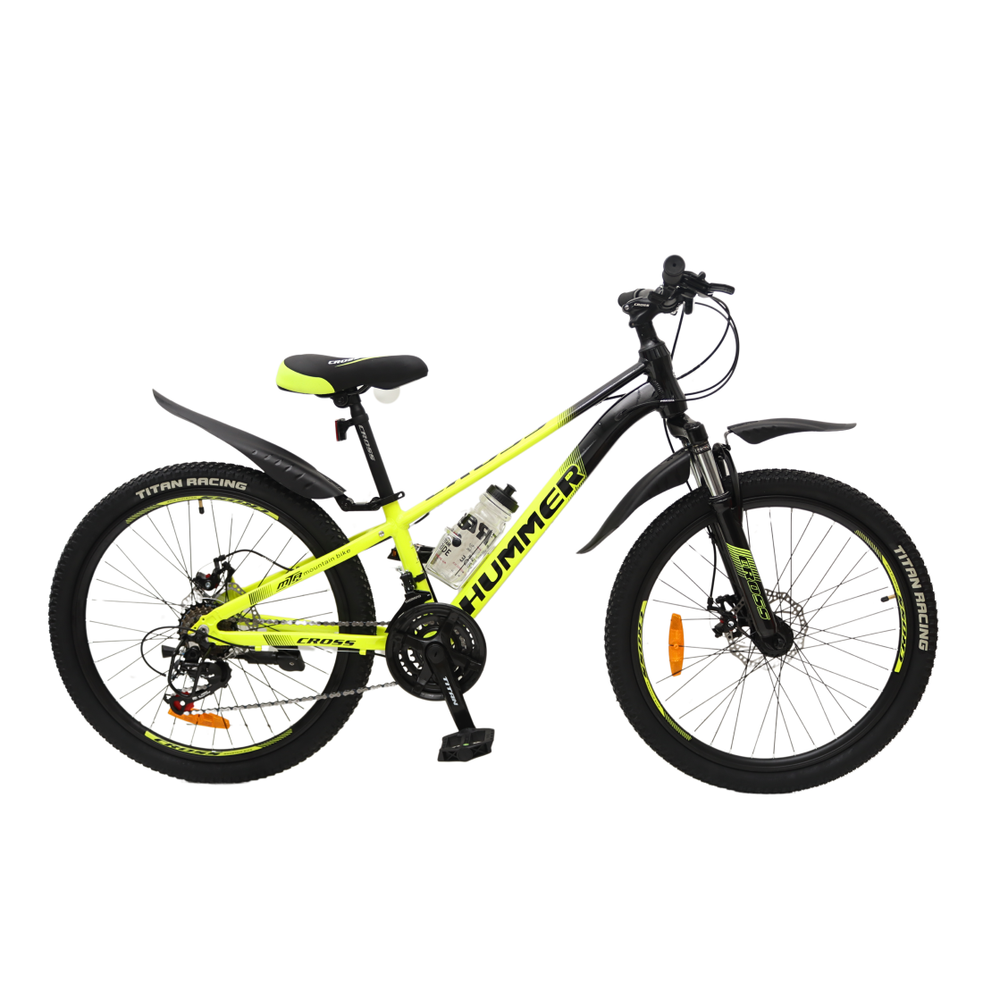 Велосипед Cross Hummer 2024 24"/11" Неоновый желтый
