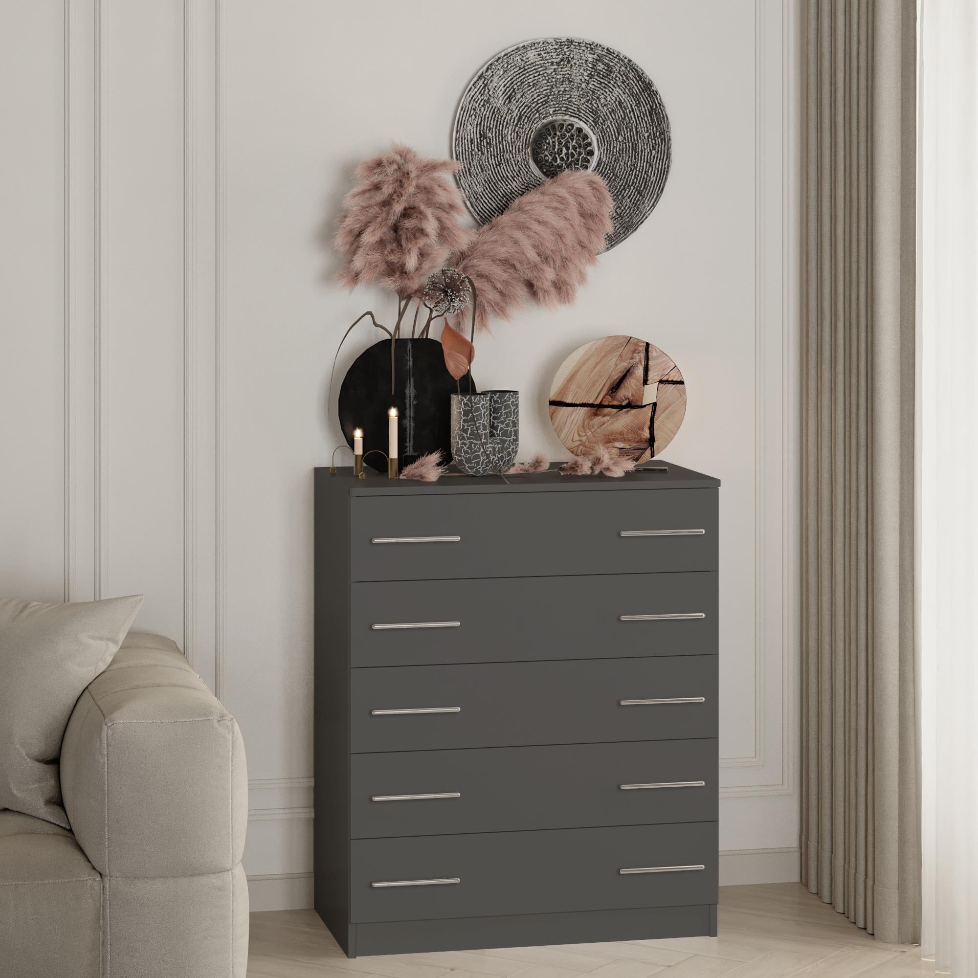 Комод Standart K5 800x450x980 мм Антрацит Комод Standart K5 800x450x980 мм Антрацит