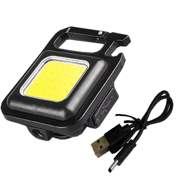 Ліхтарик-брелок акумуляторний 3в1 магніт USB (6131)