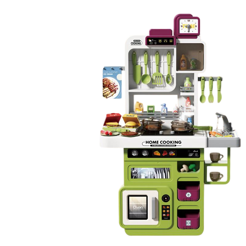 Детская кухня Limo Toy 918 А-В со светом/звуком/паром/водой 65 предметов Зеленый (2656499053) - фото 9 Детская кухня Limo Toy 918 А-В со светом/звуком/паром/водой 65 предметов Зеленый (2656499053) - фото 9