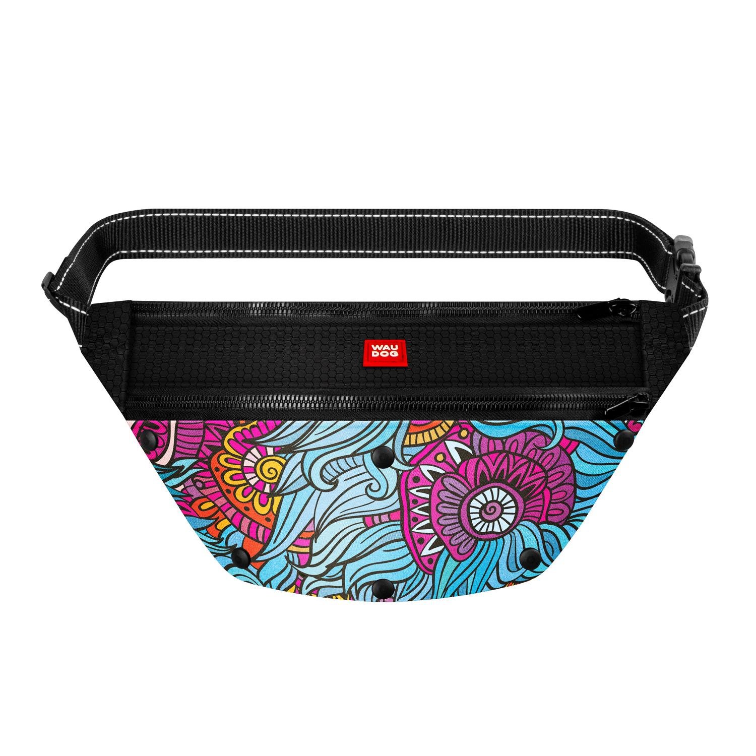 Поясна сумка бананка Waudog Family для корму та аксесуарів Літо 33x17x10 см Multicolored (5693) Поясна сумка бананка Waudog Family для корму та аксесуарів Літо 33x17x10 см Multicolored (5693)
