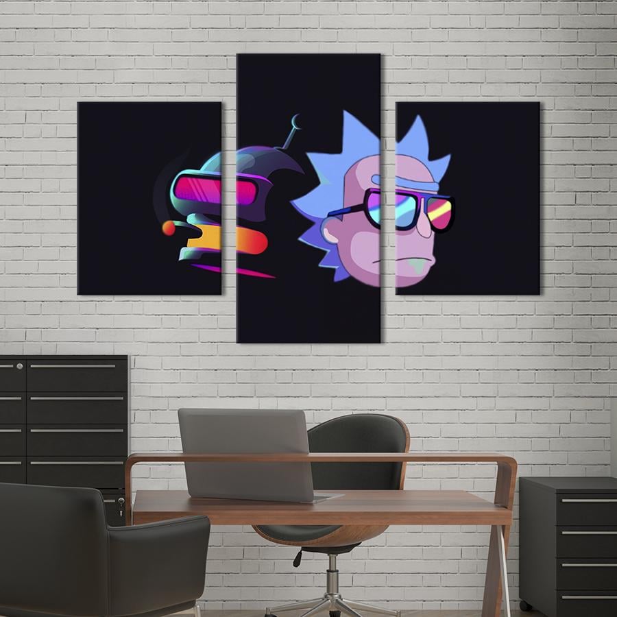 Картина для интерьера Бэндер и Рик 66x40 см (756-32)