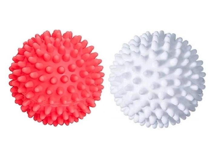 Комплект м'ячиків для прання Kayfovo KB2WR та мішечок для прання KBW1 2 шт. White-Red (28674)