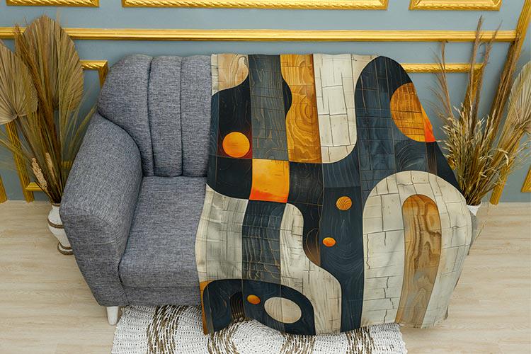 Плед Abstract плюш двухслойный 150х210 см (114240-3)