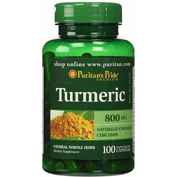 Куркума Puritan's Pride Turmeric 800 мг 100 Caps