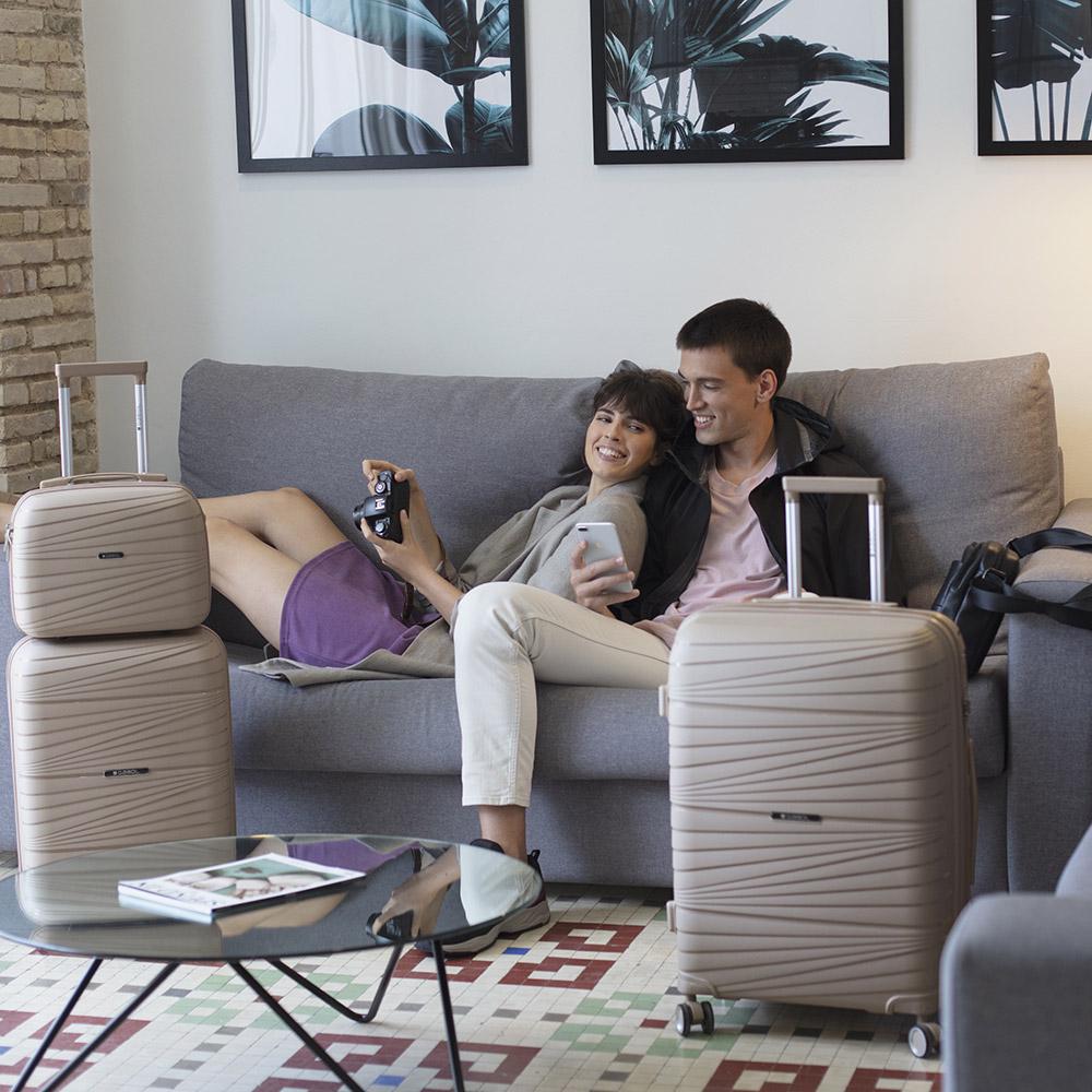 Чемодан Gabol Kiba L Beige (122047-006) - фото 10