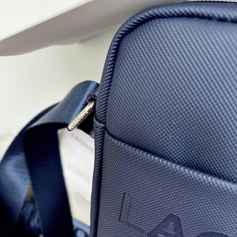 Сумка мужская брендовая через плечо Lacoste Синий (2026 PTR) - фото 5 Сумка мужская брендовая через плечо Lacoste Синий (2026 PTR) - фото 5