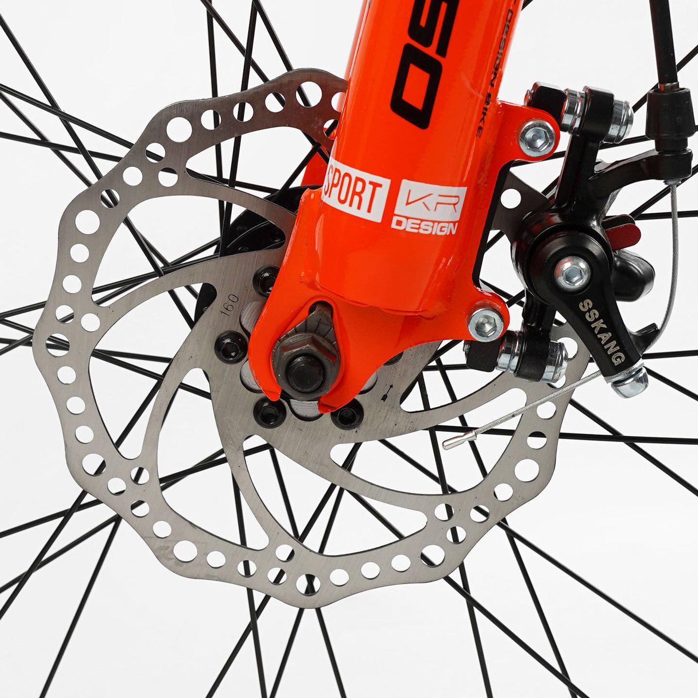 Велосипед горный Corso Fenix 24" подростковый алюминиевый Черно-оранжевый - фото 4 Велосипед горный Corso Fenix 24" подростковый алюминиевый Черно-оранжевый - фото 4