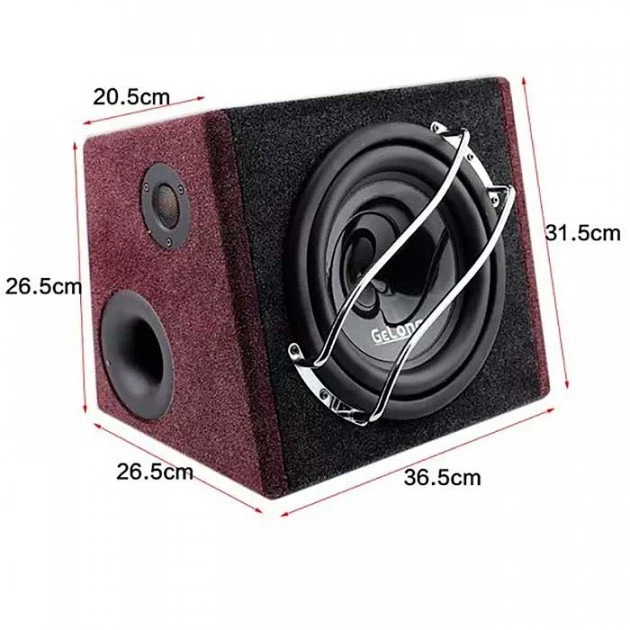 Сабвуфер автомобільний активний Gelong 10" GL-1032 та комплект проводів - фото 5 Сабвуфер автомобільний активний Gelong 10" GL-1032 та комплект проводів - фото 5