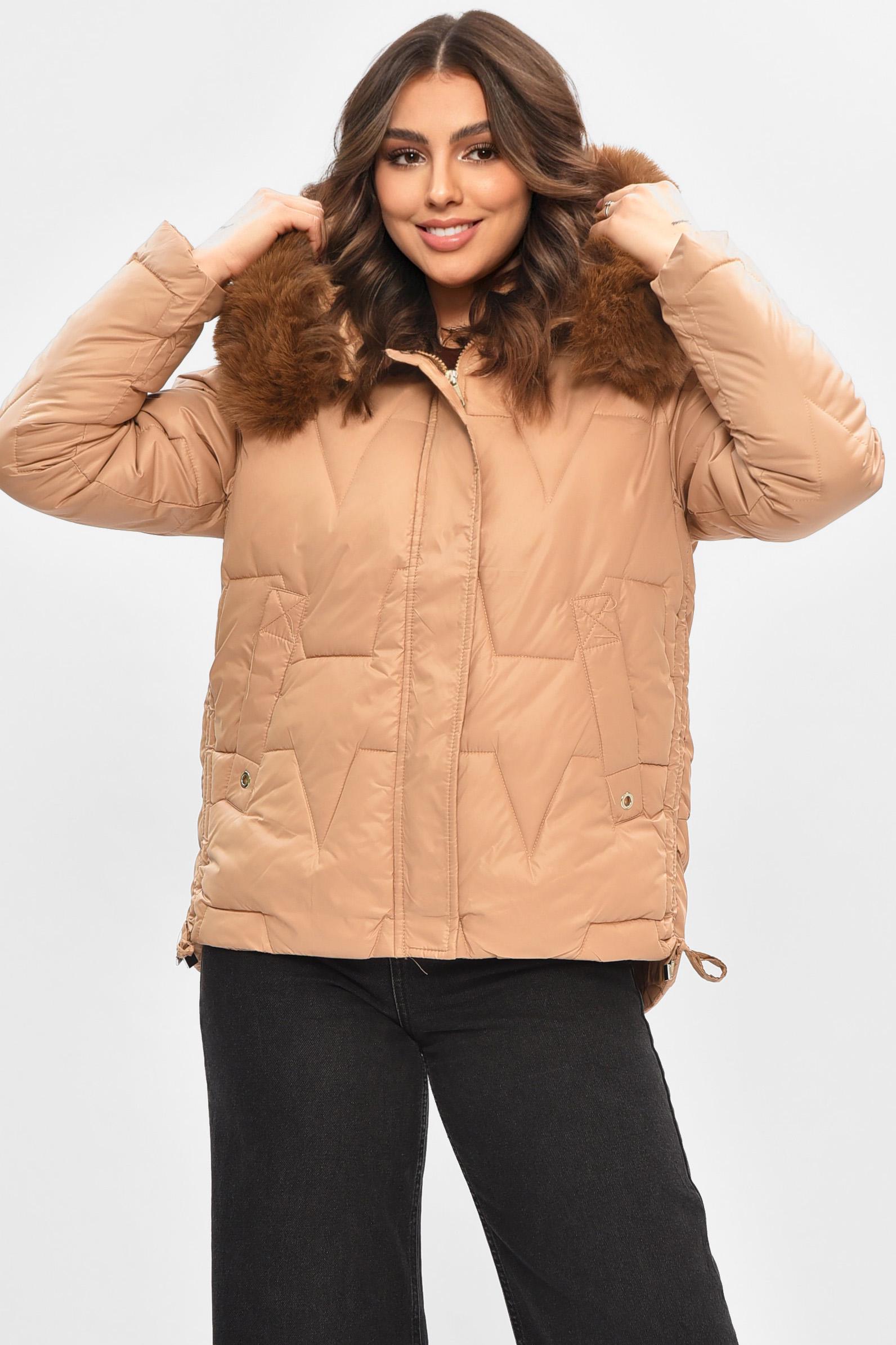 Куртка женская демисезонная XL Бежевый (206966) Куртка женская демисезонная XL Бежевый (206966)