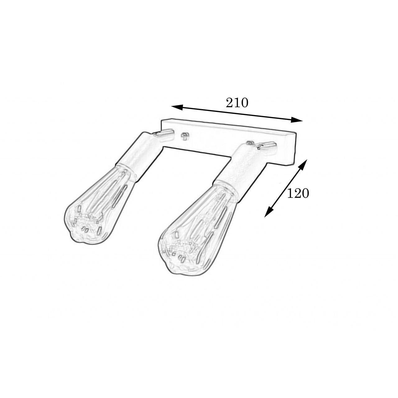Светильник спот MSK ELECTRIC Asket с поворотным механизмом под две лампы Е27 Белый (NL 1222-2 W) - фото 6 Светильник спот MSK ELECTRIC Asket с поворотным механизмом под две лампы Е27 Белый (NL 1222-2 W) - фото 6