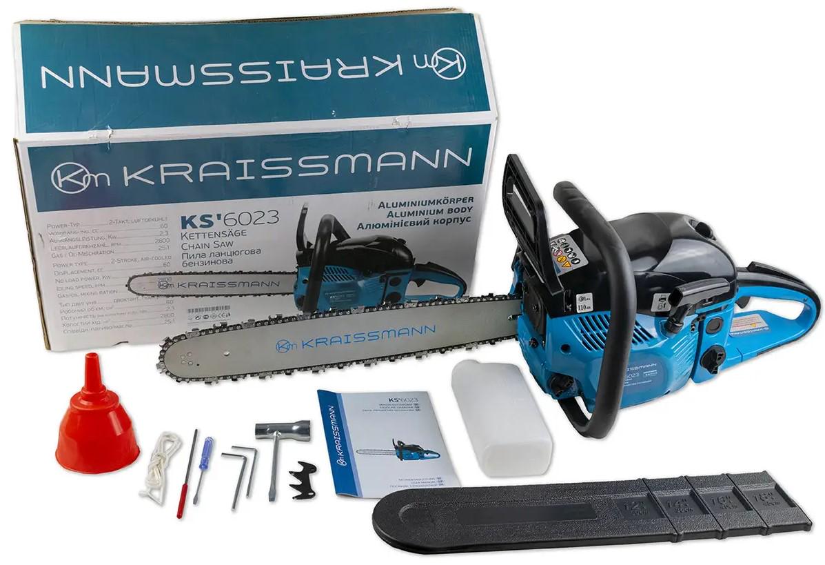 Бензопила Kraissmann KS 6023 (42179851) - фото 3 Бензопила Kraissmann KS 6023 (42179851) - фото 3