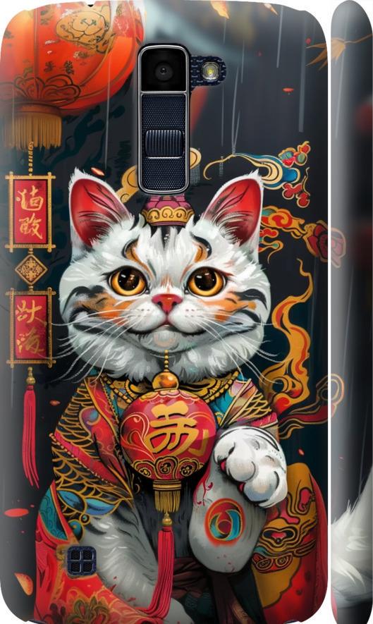 Чехол на LG K10 / K410 China Cat v2 (6135m-349-42517)
