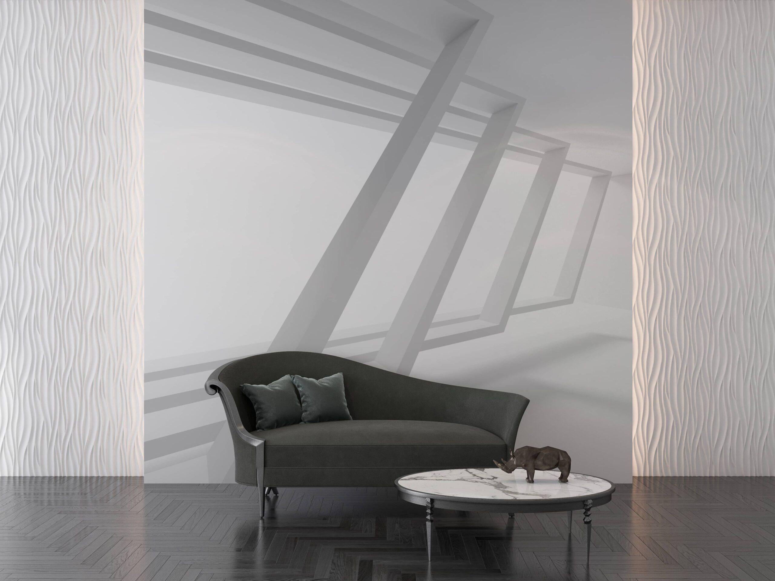 Фотообои флизелиновые Styleo Print-walls Белый лабиринт 0498 300х200 см (Pw-0498)