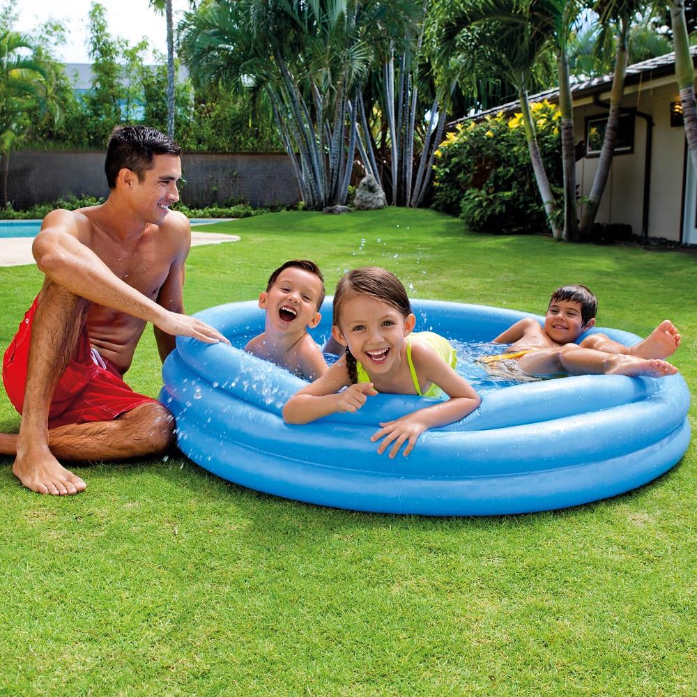 Басейн надувний дитячий Intex Crystal Blue 147х33 см (28443305) - фото 2