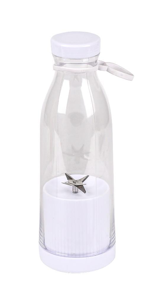 Бутылка-блендер Stenson USB компактный для путешествий и спорта 420 мл White (30315) Бутылка-блендер Stenson USB компактный для путешествий и спорта 420 мл White (30315)