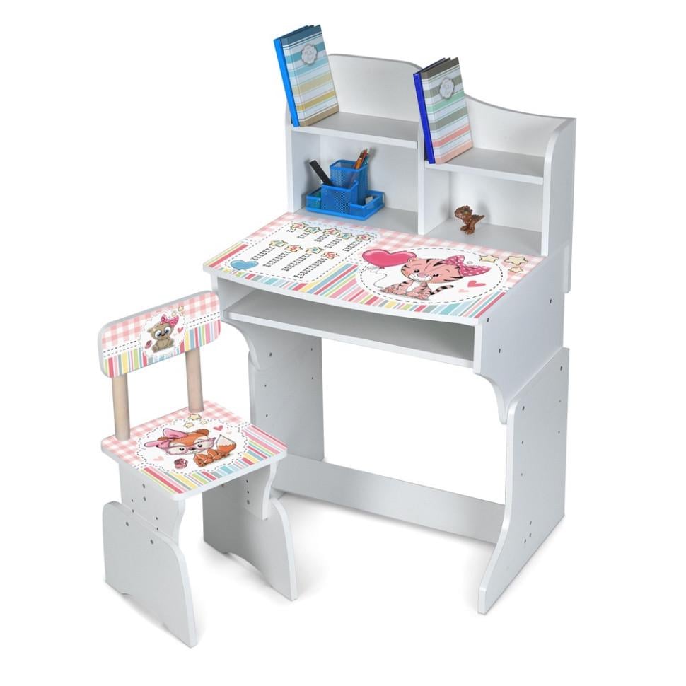 Парта ростова зі стільцем Bambi Різнокольоровий (M 904-5) Парта ростова зі стільцем Bambi Різнокольоровий (M 904-5)