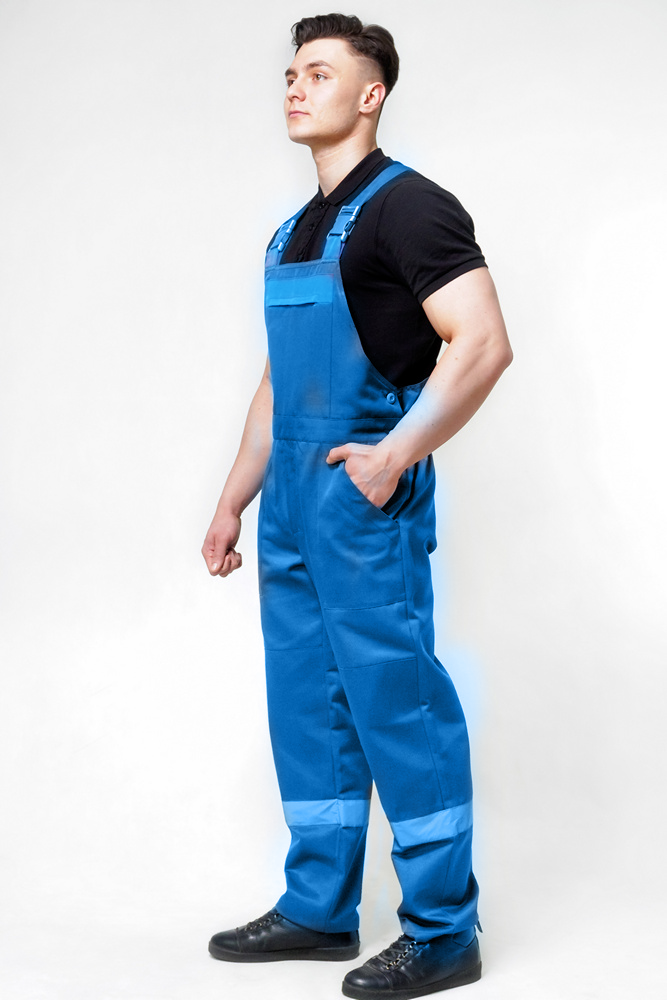 Напівкомбінезон робочий Проспероус з СПС стрічкою р. 44/46 Синій (13664173) - фото 2 Напівкомбінезон робочий Проспероус з СПС стрічкою р. 44/46 Синій (13664173) - фото 2