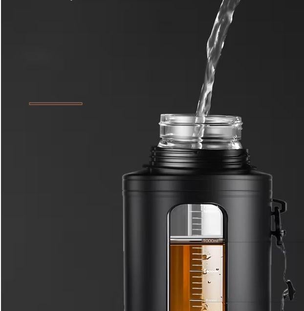 Термос с двойными стенками BPA free прозрачное окно 1500 мл Черный (2831224797) - фото 7 Термос с двойными стенками BPA free прозрачное окно 1500 мл Черный (2831224797) - фото 7