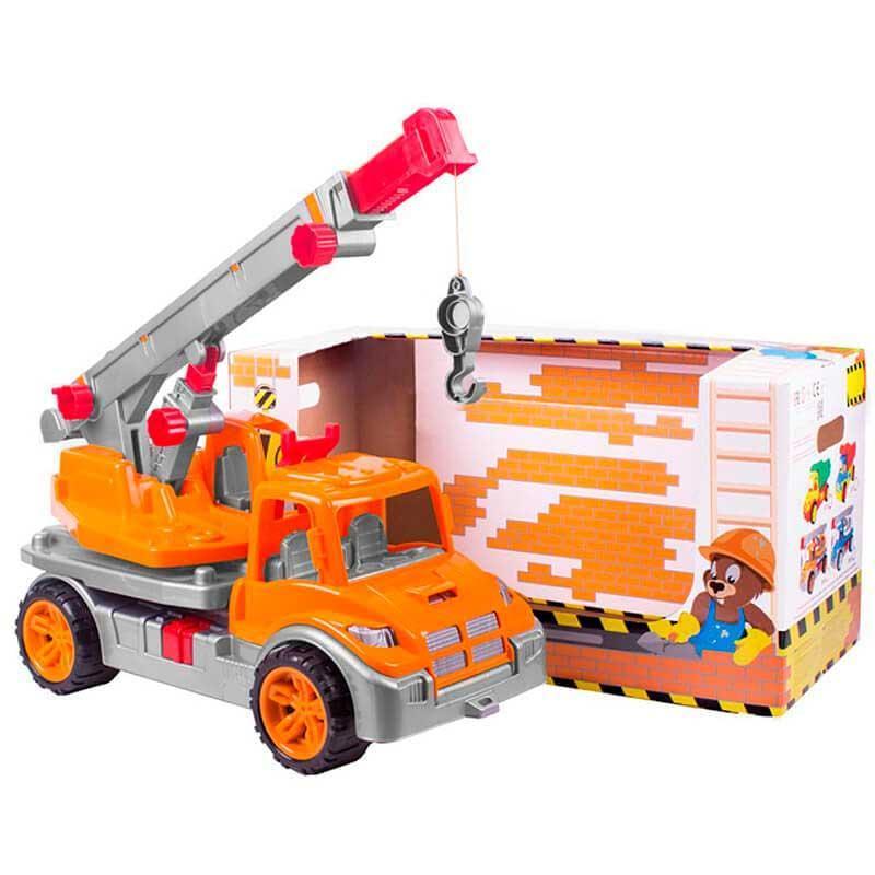 Машина Технок Автокран Техн.3695 Помаранчевий (2335543260)