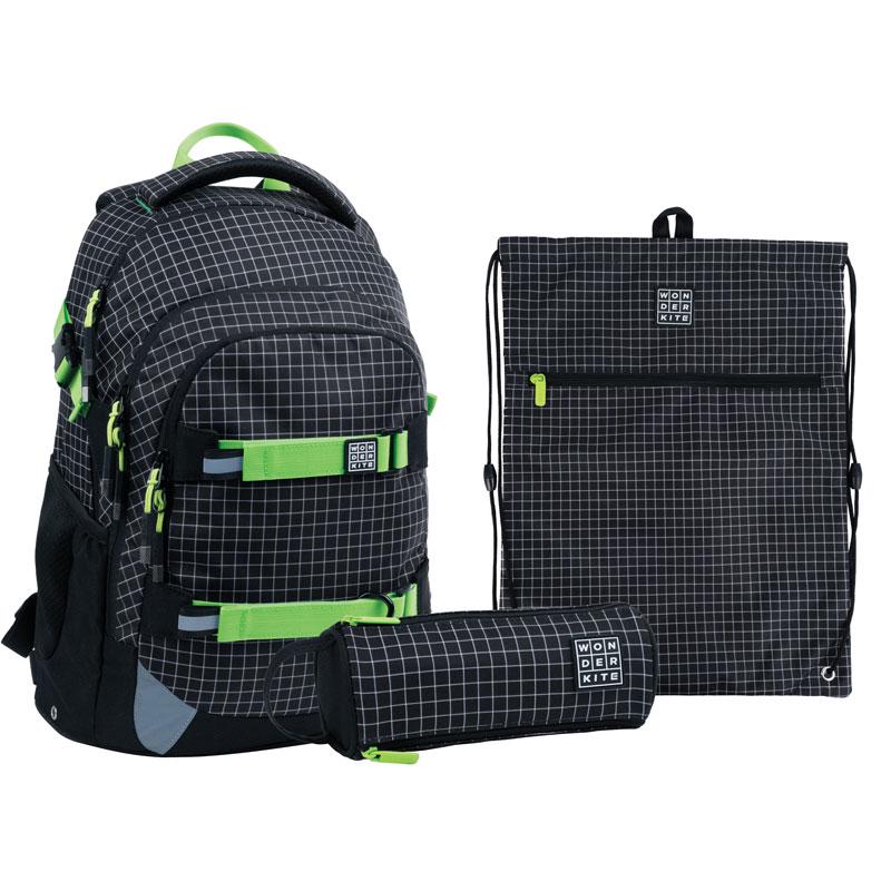Рюкзак ортопедический Wonder Kite Checkered 42x29x20 см (SET_WK21-727M-2)