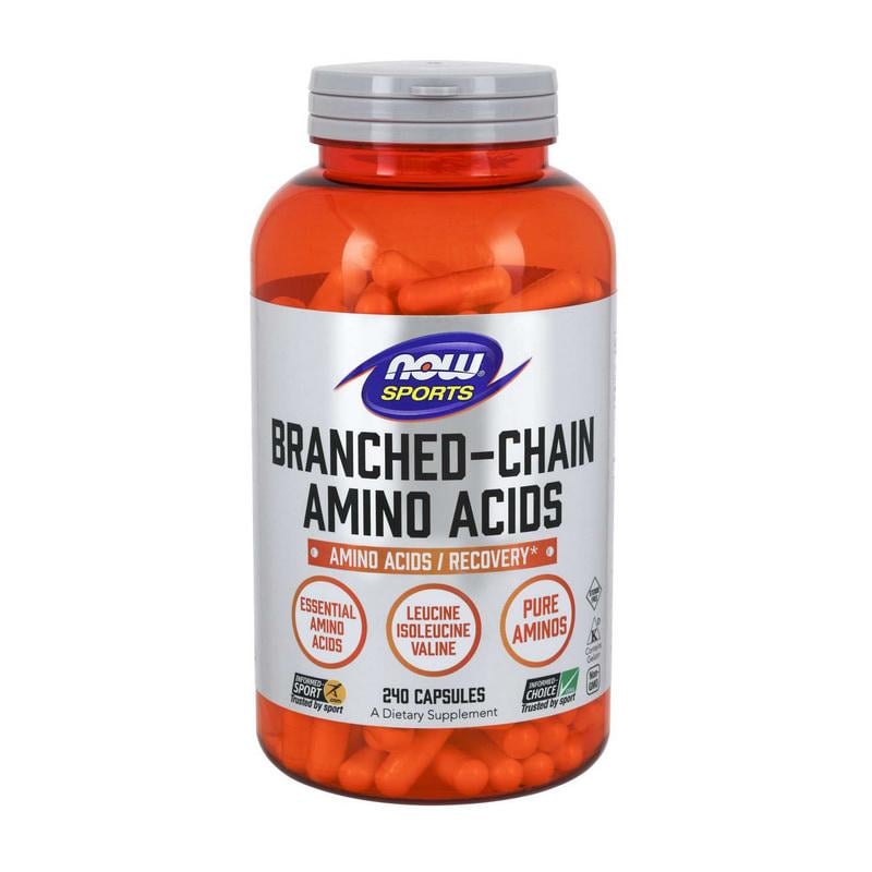 Амінокислоти NOW Branched Chain Amino Acids 240 капс.