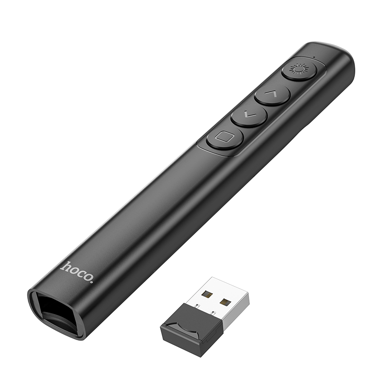 Презентер з лазерною указкою Hoco GM201 wireless 2.4G USB Black (ME0019036)