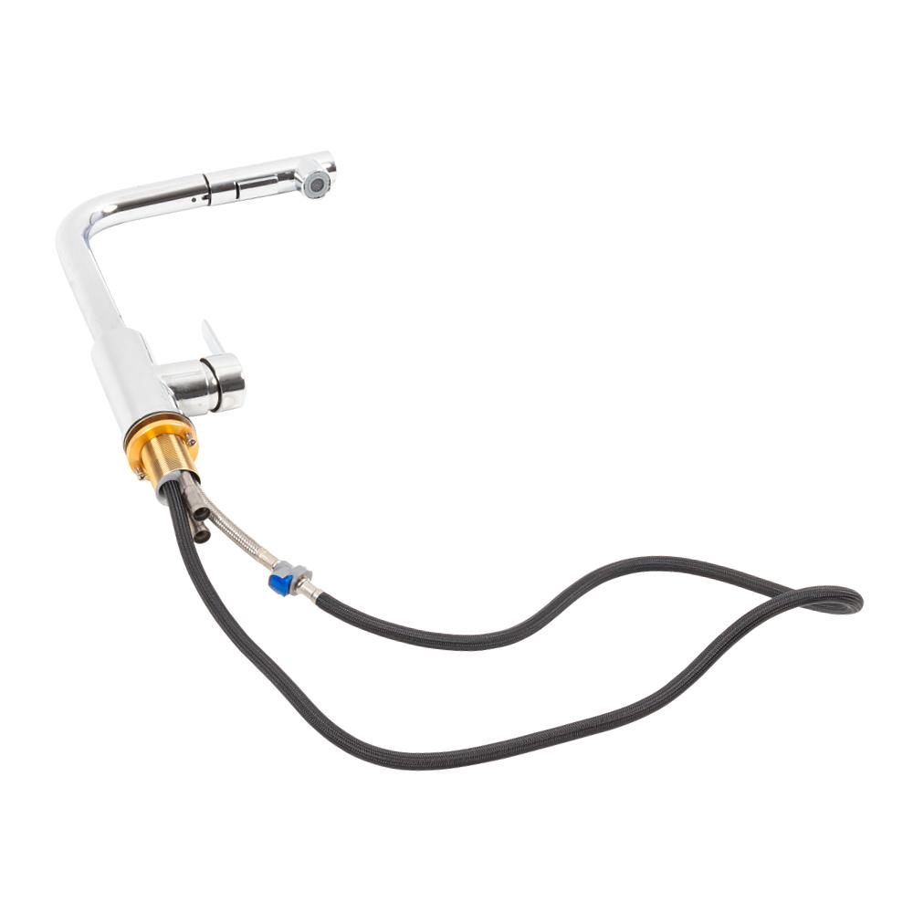 Смеситель кухонный Platinum polished FC-1 с выдвижной лейкой - фото 3 Смеситель кухонный Platinum polished FC-1 с выдвижной лейкой - фото 3