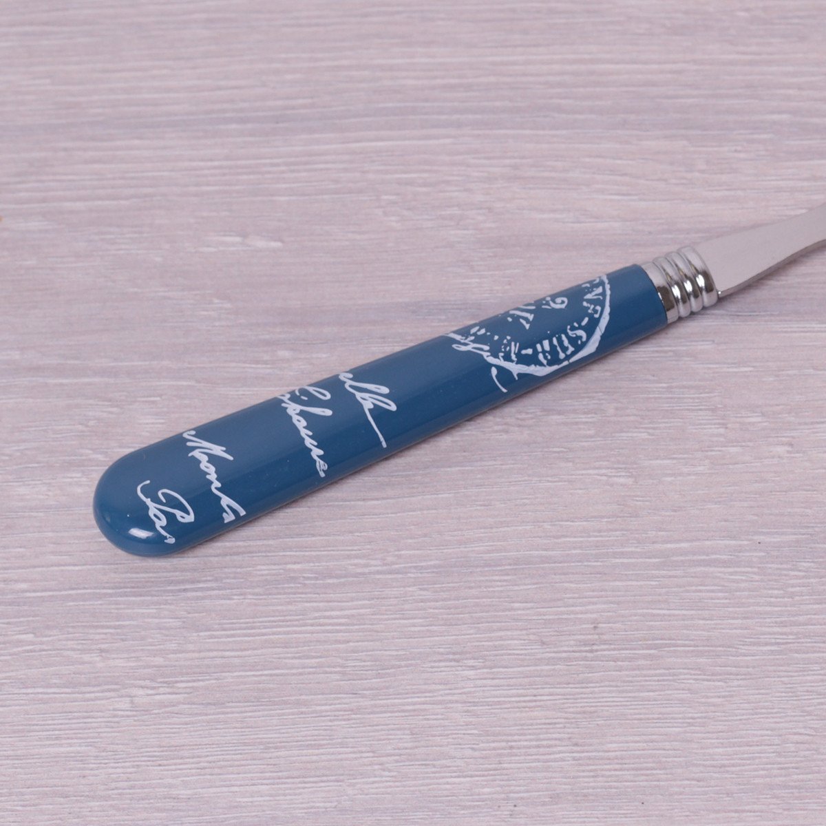 Набір столових приборів Kamille Сірий 24 предмета з нержавіючої сталі з пластиковими ручками KM-5243 - фото 7