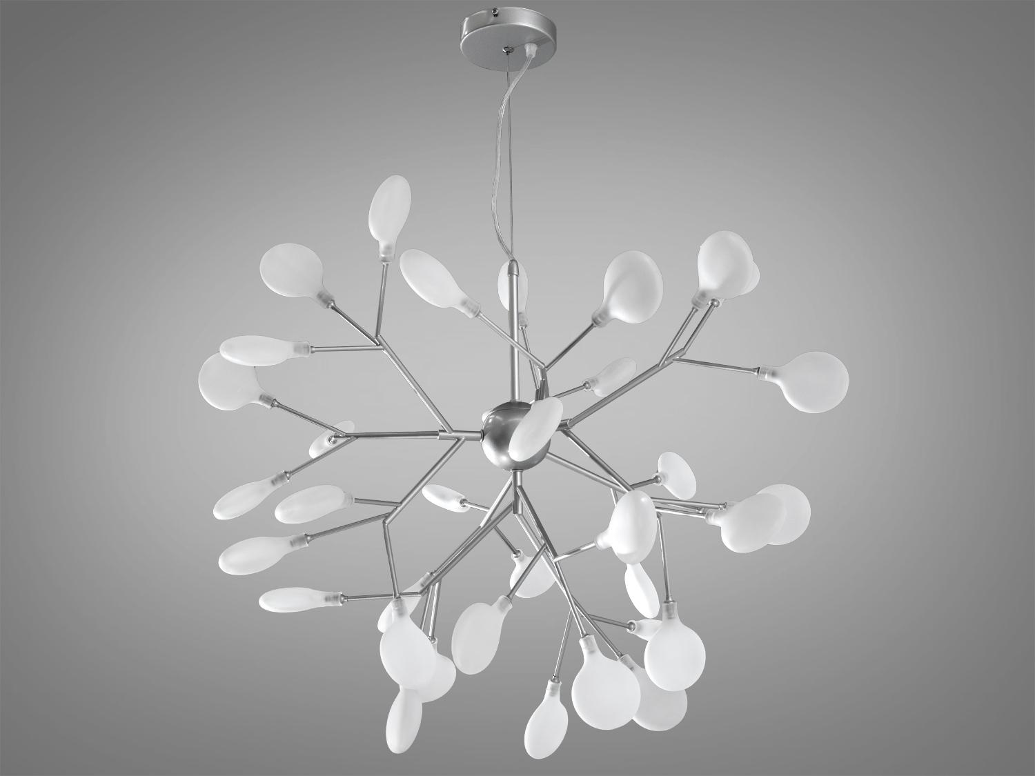 Люстра подвесная Светлячок 36 ламп Хром сатин (887-36A SL) - фото 2 Люстра подвесная Светлячок 36 ламп Хром сатин (887-36A SL) - фото 2