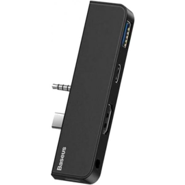 Концентратор USB-хаб Baseus Multifunctional HUB for Surface Go Black (CAHUB-FT01) - фото 1