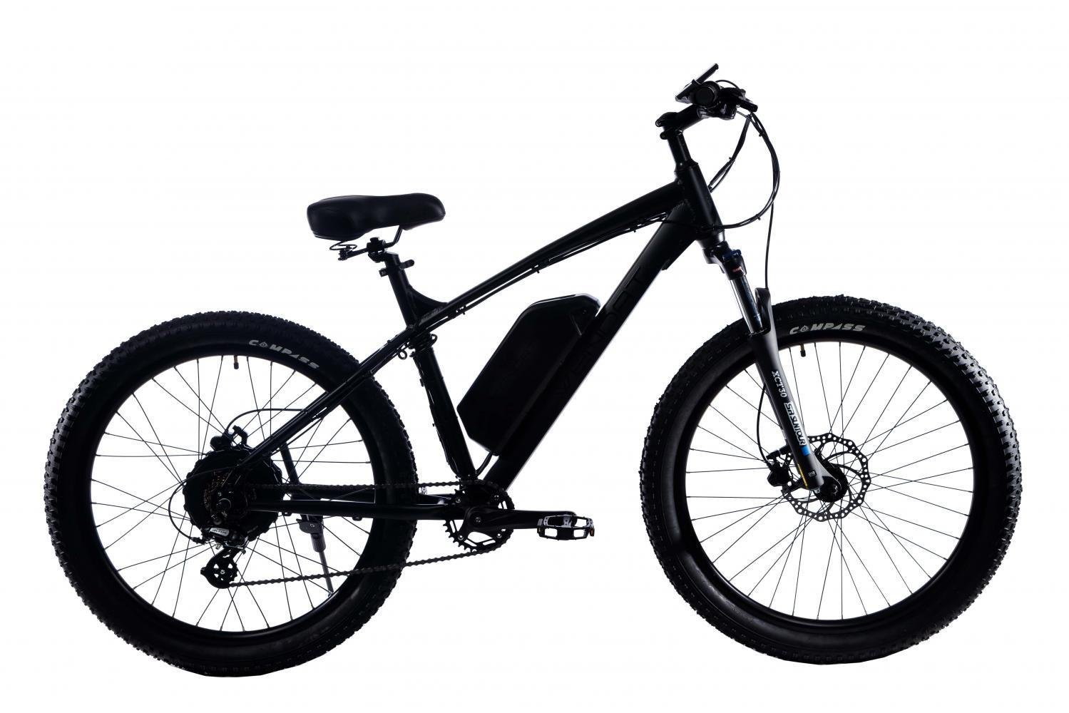 Электровелосипед Wendat MTB гидравлические тормоза 27,5"/19" 48V 18Ah 750W Черный матовый (13247439)